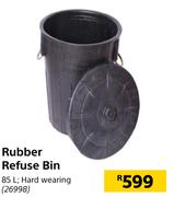 Rubber Refuse Bin 85L