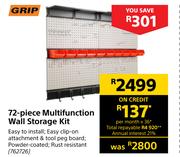 Grip 72 Piece Multifunction Wall Storage Kit