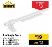 Builders 2m Single Track White