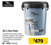 Fired Earth Fast Hide-20L