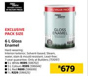 Fired Earth Gloss Enamel-6L
