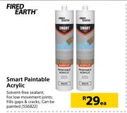 Fired Earth Smart Paintable Acrylic-Each