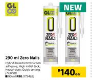 Gloo Zero Nails-290ml Each