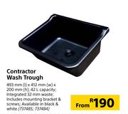 Contractor Wash Trough-493mm (l) x 412mm(w) x 200mm(h)