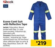 Beck Econo Conti Suit With Reflective Tape
