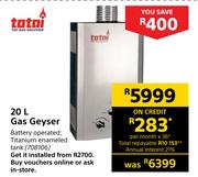 Totai 20L Gas Geyser
