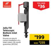 Wirquin Jolly Fill Telescopic Bottom Inlet Valve