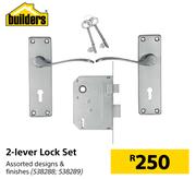 Builders 2-Lever Lock Set