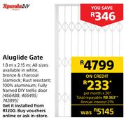 Xpanda DIY Aluglide Gate 1.8 m x 2.15 m