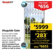 Xpanda DIY Aluguide Gate 2.5 m x 1.9 m
