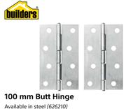 Builders 100 mm Butt Hinge- Each