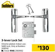 Builders 3-Lever Lock Set
