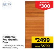 Lotus Horizontal Red Grandis Door