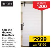 Dortello Caroline Grooved Barn Door