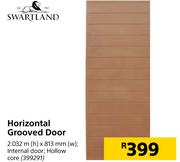 Swartland Horizontal Grooved Door