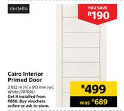 Dertello Cairo Intrior Primed Door 