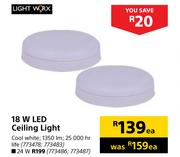 LightWorx 24 W LED Ceiling Light-Each