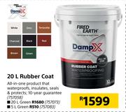 Fired Earth Rubber Coat (Green) -5 L