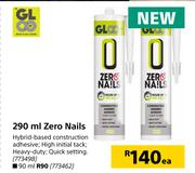 Gloo Zero Nails-90 ml Each