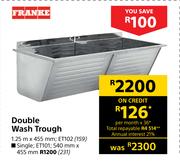 Franke Double Wash Trough 1.25 m x 455 mm ET102