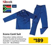 Beck Econo Conti Suit