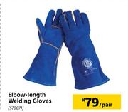 2Elbow Length Welding Gloves-Per Pair