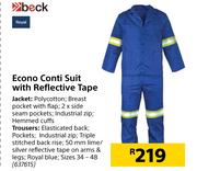 Beck Econo Suit With Reflective Tape