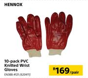 Hennox 10 Pack Knitted Wrist Gloves-Per Pair
