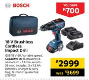 Bosch 18V Brushless Cordless Impact Drill