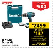 Makita 18V Drill Driver Kit