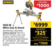 Dewalt 1650 W Mitre Saw & Stand DW714STAND