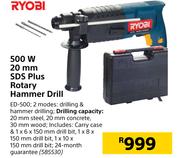 Ryobi 500W 20mm SDS Plus Rotary Hammer Drill ED-500