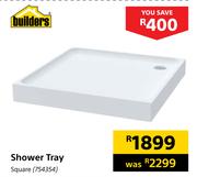 Builders Shower Tray Square