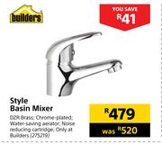 Builders Style Basin Mixer