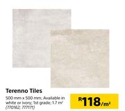 Terenno Tiles-500mm x 500mm Per Sqm