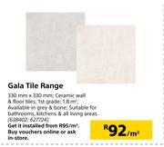 Gala Tile Range-330mm x 330mm Per Sqm