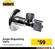 Builders Angle Regulating Valve