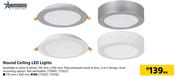 Bright Star Lighting Round Ceiling LED Lights-170mm x 430mm Each