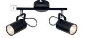 Bright Star Lighting Black Spotlight 2 Light
