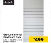 Dortello Grooved Hardboard Door-2032m (h) x 813mm (w)