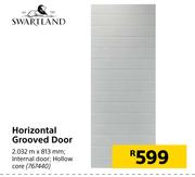 Swartland Horizontal Grooved Door-2032m x 813mm
