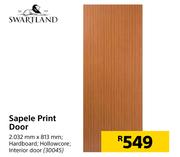 Swartland Sapele Print Door-2032mm x 813mm