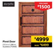 Dortello Pivot Door-2.12m x 1286m
