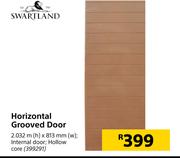 Swartland Horizontal Grooved Door-2032m (h) x 813mm (w)