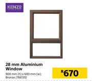 Kenzo 28mm Aluminium Window-900mm (h) x 600mm (w)