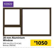 Kenzo 28mm Aluminium Window-900mm (h) x 1.5mm (w)