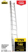 Builders Aluminium Extender Ladder 9m