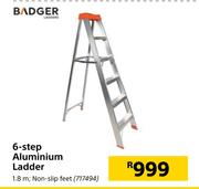 Badger 6 Step Aluminium Ladder 1.8m