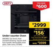 Defy Under Counter Oven DBO483