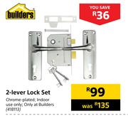 Builders 2 Lever Lock Set